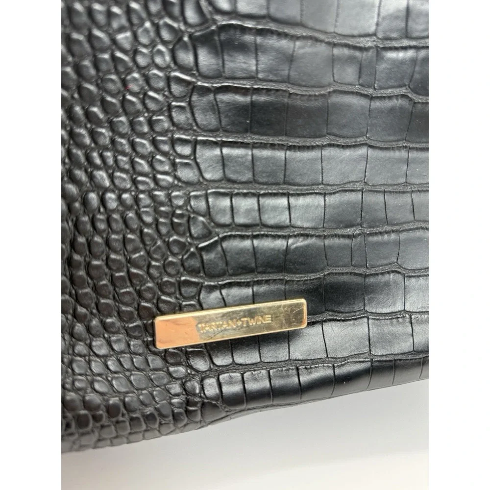 Tartan & Twine Croc‎ Double Zip Cosmetic Bag.